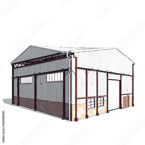 Industrial warehouse shed building design
