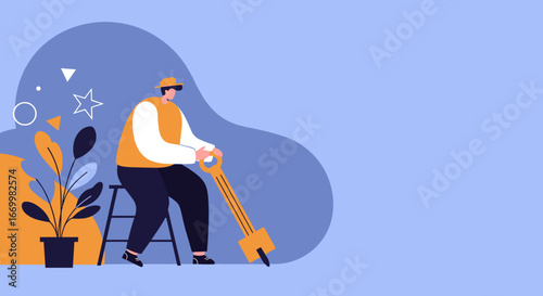 Person in a hard hat operating a jackhammer, symbolizing hard work, construction, demolition, and renovation projects.