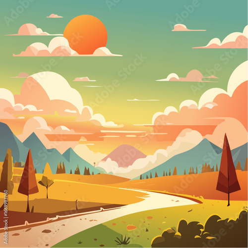 Retro repetitive background with-tear shape elements vector