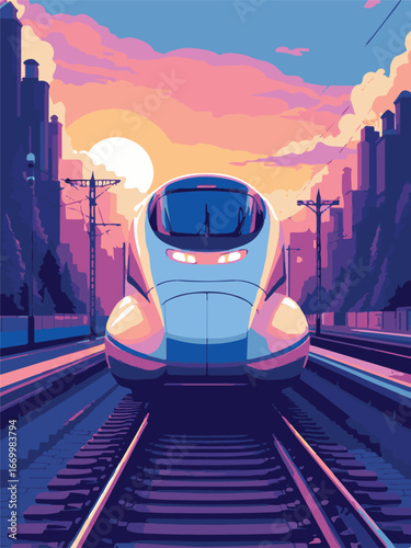train on the railway