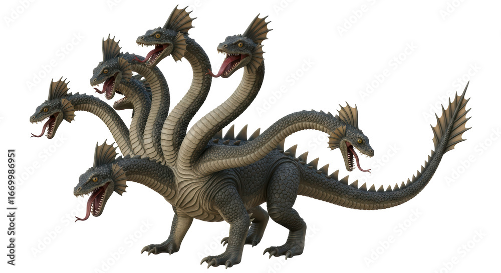 Obraz premium Isolated Hydra Monster