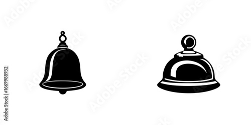 Different styles of decorative bells displayed against a plain background for design inspiration