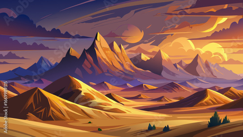 Dramatic last light touches Colorado Sand Dunes, painting peaks in gold beneath colorful dusk skies, creating breathtaking natural wonder where desert grandeur meets fleeting twilight beauty.