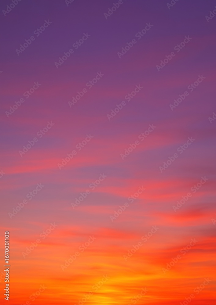 Obraz premium Vibrant sunset sky gradient