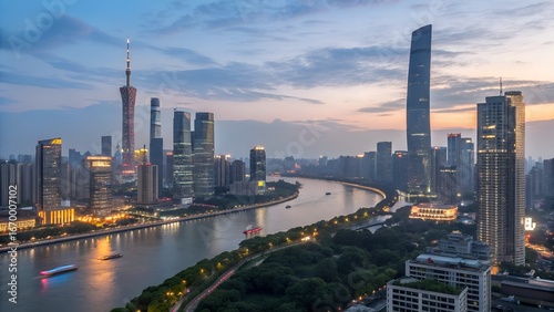guangzhou city skyline