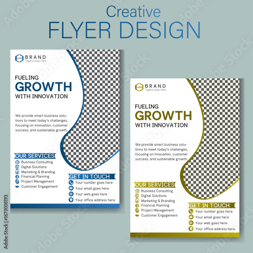 Simple and premium Business or trade flyer design template for print and social media post which can Increase business and customer attraction.