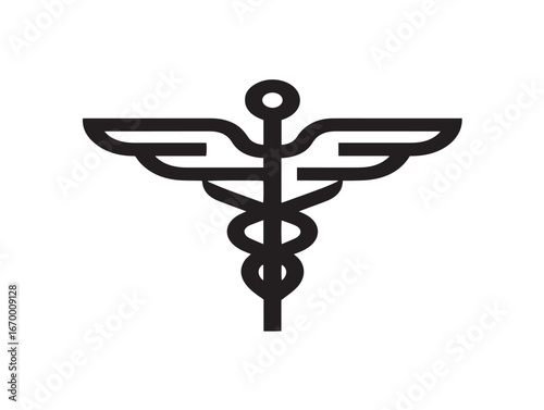 Health Symbol Icon in Minimal Clean Vector Line Artwork Style