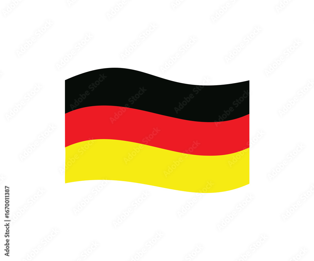 Obraz premium Germany flag illustration on transparent background.