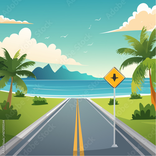 Road sign Caribbean