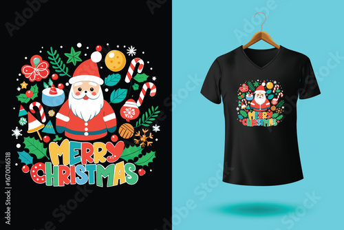 Christmas typography T shirt Design, Christmas is the most wonderful time