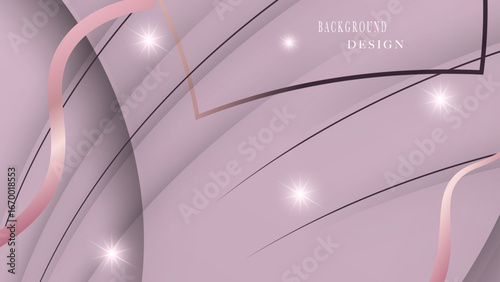 Shiny background with golden details in purple shades