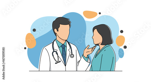 Doctor patient consultation healthcare medical discussion
