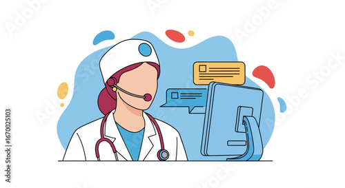 Telehealth Nurse Consultation Online Medical Support Healthcare