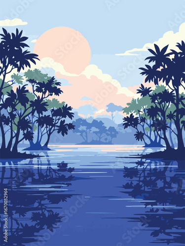 Dense Mangrove Forest Landscape