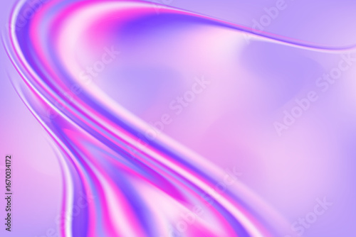 Light lavender violet color background, fluid purple gradient wallpaper with liquid wavy lines. Elegant pure, glowing fluid composition, cosmetology presentation, beauty science, skin care web banner