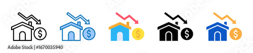 House multiple style icons set design vector illustration. 