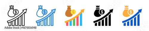 Inflation multiple style icons set design vector illustration. 