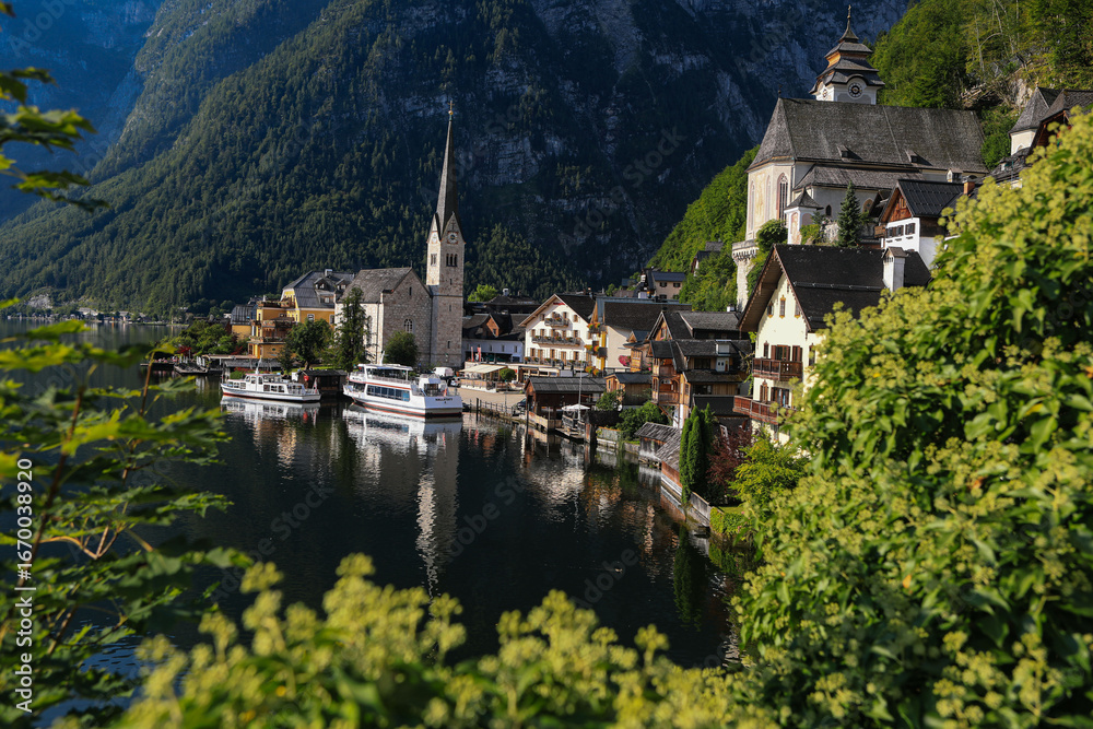Fototapeta premium Hallstatt am Hallstättersee