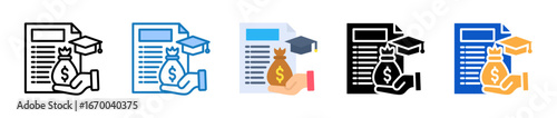 Funding multiple style icons set design vector illustration. 