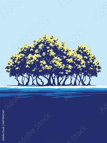Dense Mangrove Forest Landscape