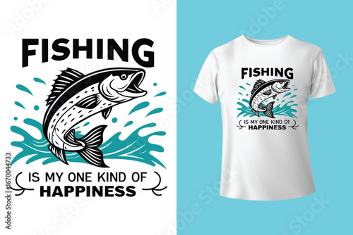 fishing t-shirt design, fishing vector typography t-shirt design.