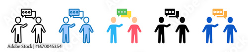 Counseling multiple style icons set design vector illustration. 