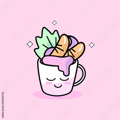 Kawaii fruit ice cream