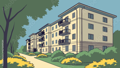 vector illustration of a city