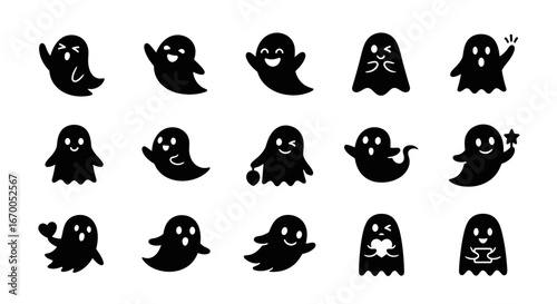 Cute Ghost Illustrations 16 Spooky Halloween Icons