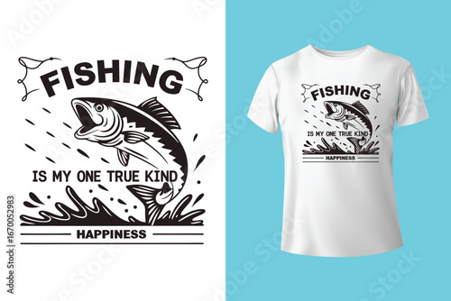 Fishing t shirt design