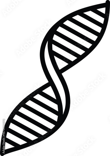dna strand vector illustration on transparent background