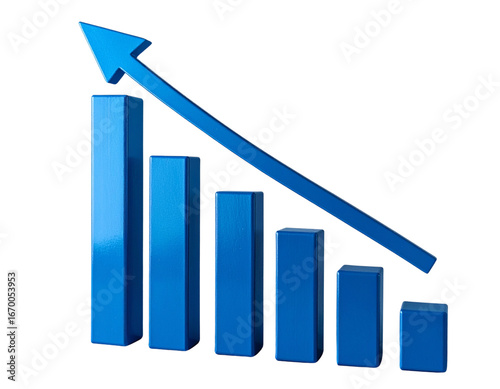 Bar Chart with Rising Trend for Business Growth, Transparent PNG Free Download Bar Chart with Rising Trend for Business Growth, Transparent PNG - GFXLoad