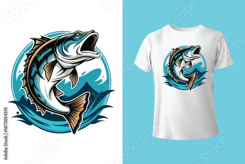 Fishing t shirt design