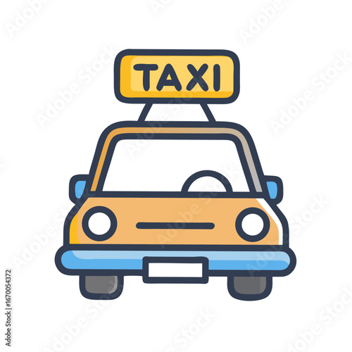 taxi car vector