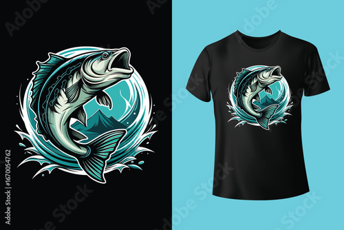 Fishing t shirt design