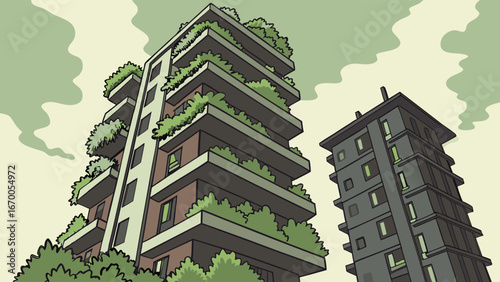reen Architecture, Eco-Friendly Building, Urban Greenery, Modern Apartments