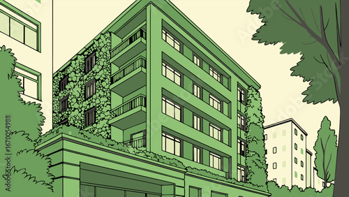 reen Architecture, Eco-Friendly Building, Urban Greenery, Modern Apartments