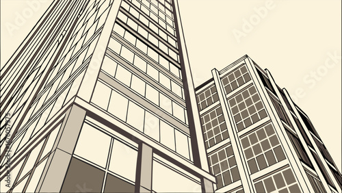 modern office building with glass windows