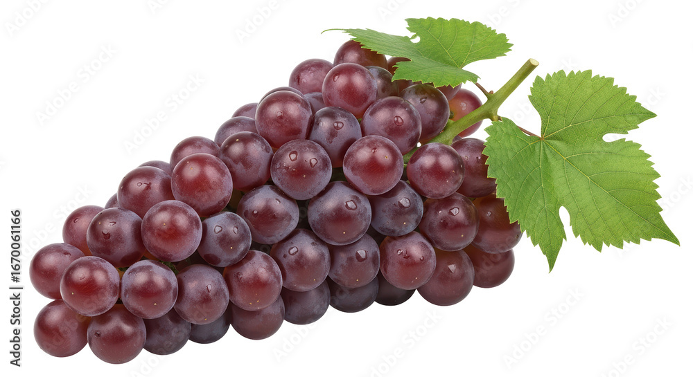 Fototapeta premium Isolated Grapes on White Background