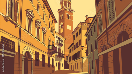 city street in the city
