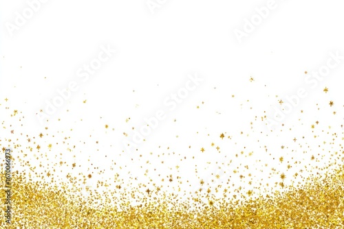Golden glitter explosion