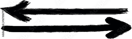 grunge arrow vector. set of arrows black icons. grunge arrow brush. grunge arrow paint,