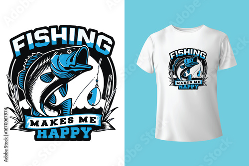 fishing t-shirt design, fishing vector typography t-shirt design.