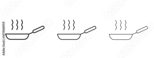 Frying pan icon design, suitable for web, infographics, interface and apps.