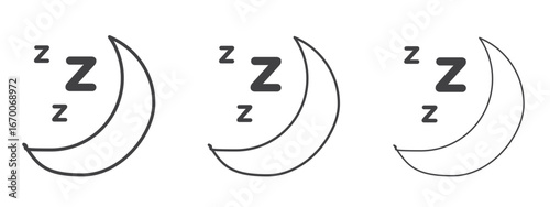 Zzz icon design, suitable for web, infographics, interface and apps.