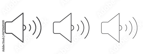 Volume icon design, suitable for web, infographics, interface and apps.