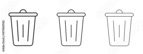 Trash icon design, suitable for web, infographics, interface and apps.