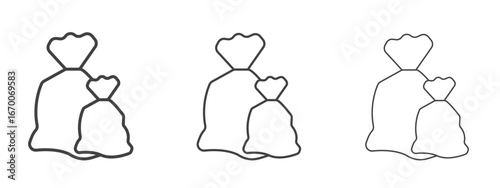Trash bag icon design, suitable for web, infographics, interface and apps.