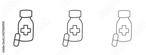 Supplement icon design, suitable for web, infographics, interface and apps.