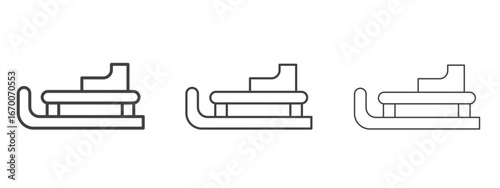 Sled icon design, suitable for web, infographics, interface and apps.